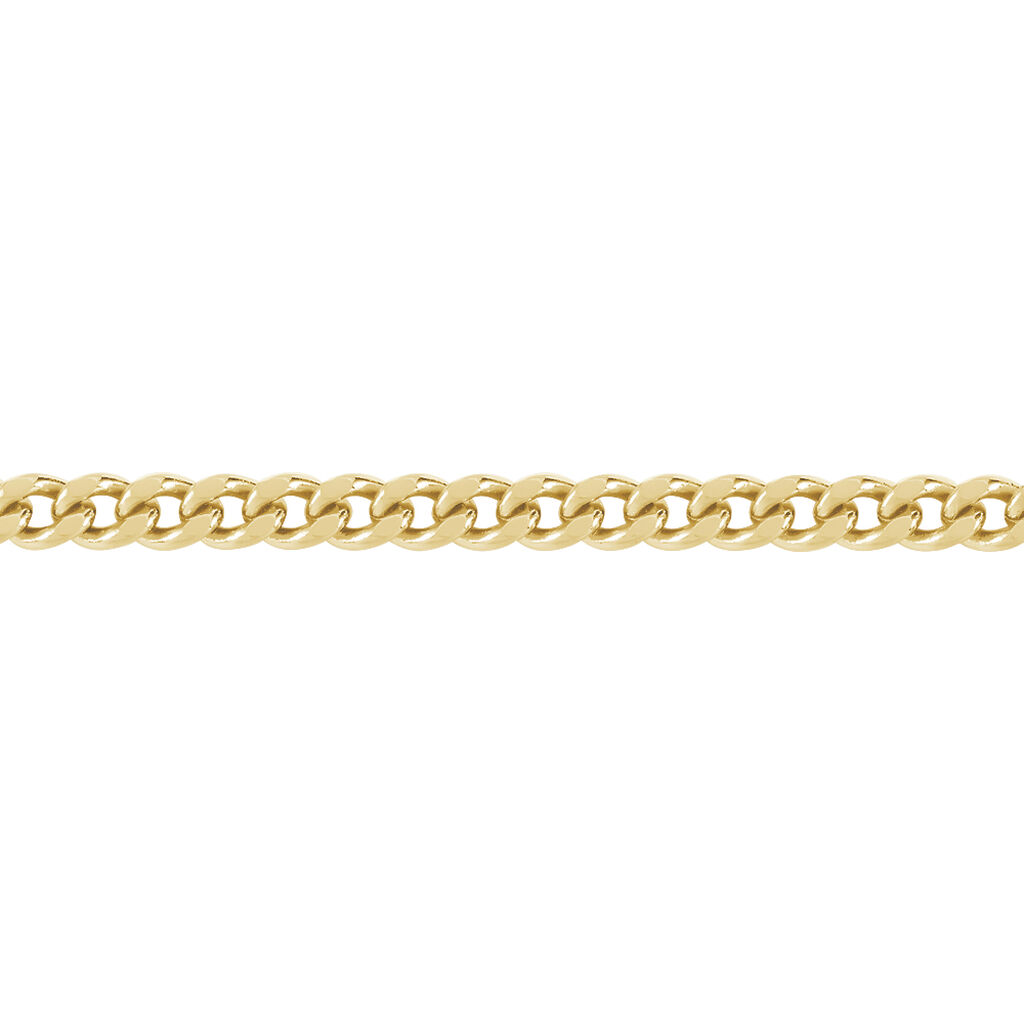 CHAINE Plaqué OR maille GOURMETTE Moyen 50cm 1,8mm NEUF